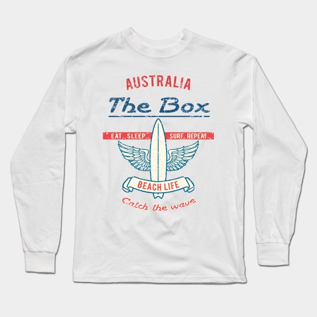 Australia The Box surfboard Long Sleeve T-Shirt by LiquidLine